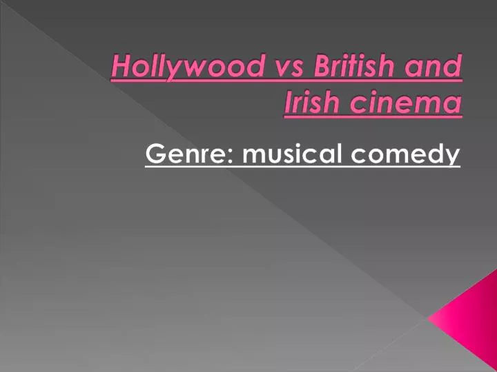 hollywood vs british and irish cinema