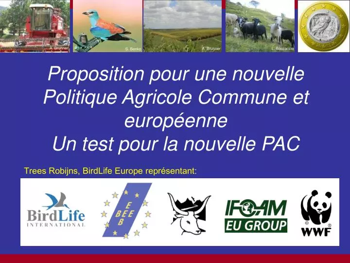 proposition pour une nouvelle politique agricole commune et europ enne un test pour la nouvelle pac