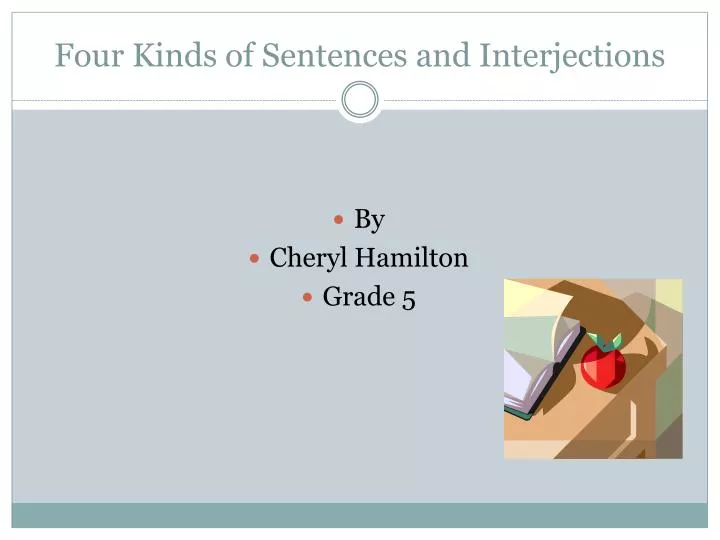 four kinds of sentences and interjections