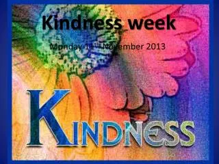 Kindness week