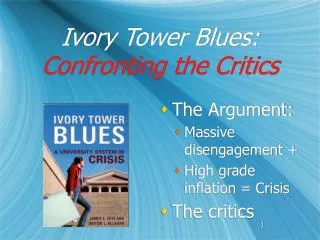 Ivory Tower Blues: Confronting the Critics