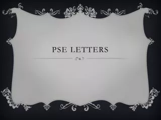Pse letters