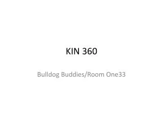 KIN 360