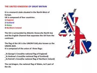 THE UNITED KINGDOM OF GREAT BRITAIN