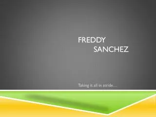 Freddy sanchez