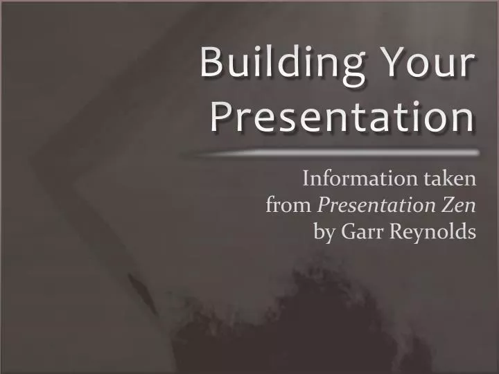 building a great presentation