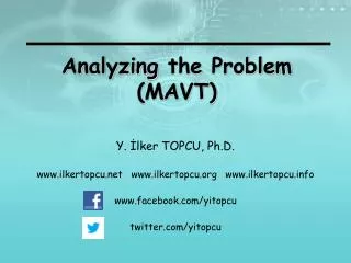 Analyzing the Problem (MAVT)