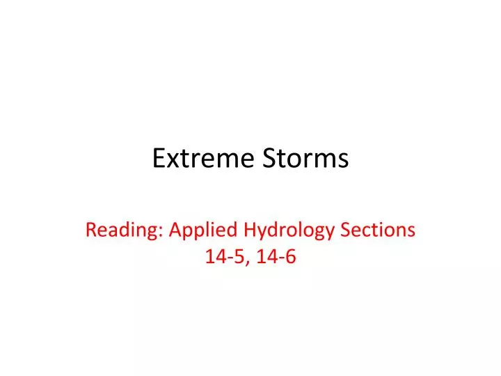 extreme storms