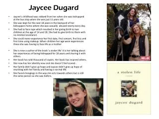 Jaycee Dugard