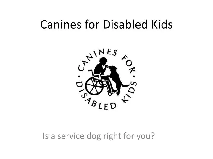 canines for disabled kids