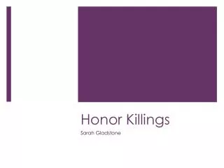 Honor Killings