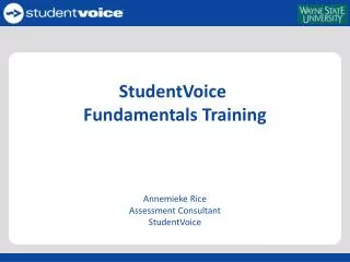 Annemieke Rice Assessment Consultant StudentVoice