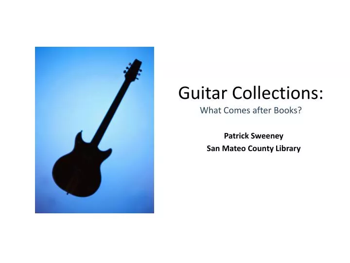 guitar collections what comes after books