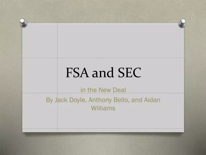 fsa and sec