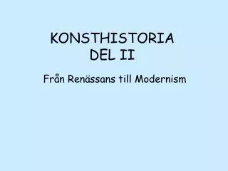 konsthistoria del ii