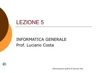 lezione 5