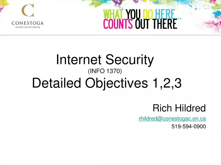 internet security info 1370 detailed objectives 1 2 3