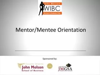 Mentor/Mentee Orientation