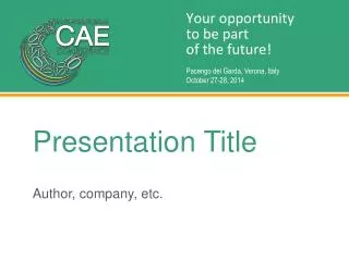 Presentation Title