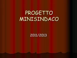 progetto minisindaco