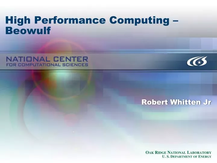 high performance computing beowulf
