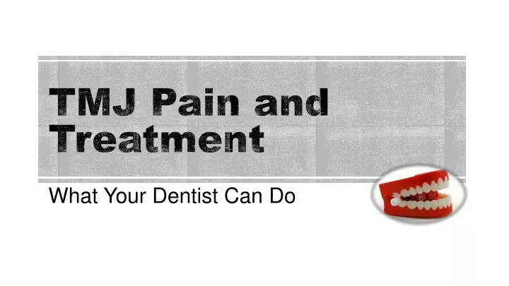 tmj pain and treatment