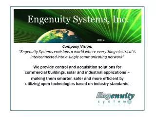 Engenuity Systems, Inc.
