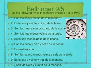 bellringer 9 5