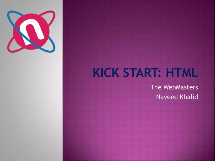 kick start html