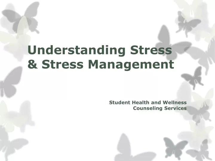understanding stress stress management