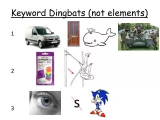 Keyword Dingbats (not elements)