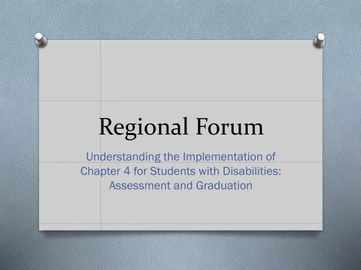 regional forum