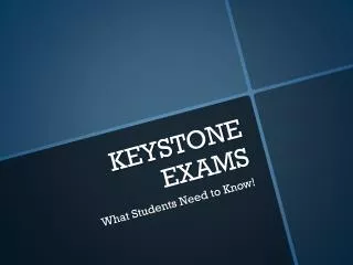 KEYSTONE EXAMS