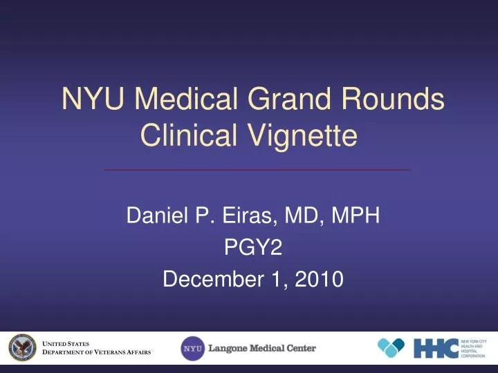 nyu medical grand rounds clinical vignette