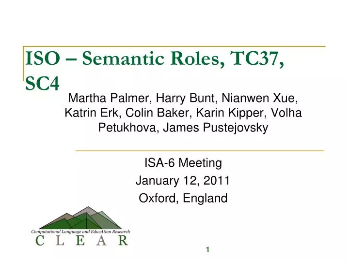 iso semantic roles tc37 sc4