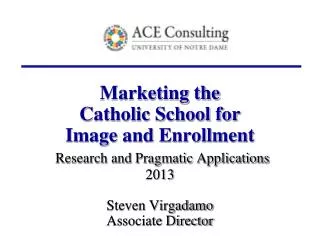 Catholic Schools: 2012-2013