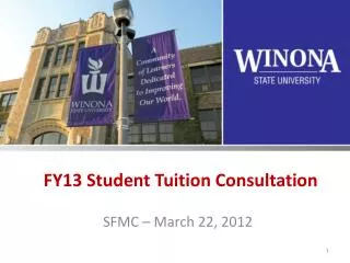 FY13 Student Tuition Consultation