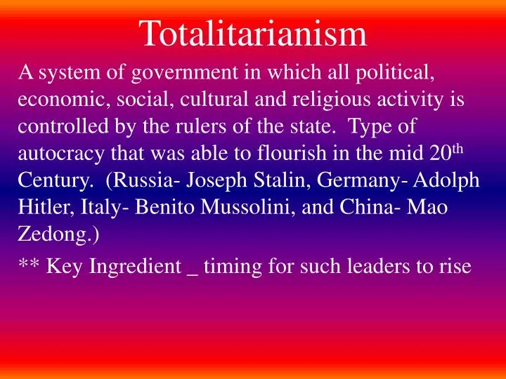 totalitarianism