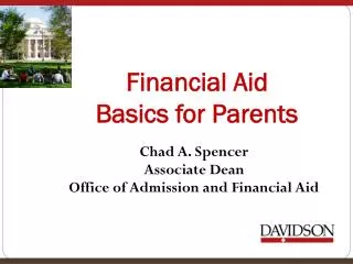 Financial Aid Basics for Parents