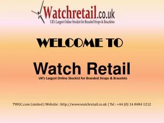 Watch Retail - Buy online strap and bracelet