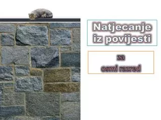 natjecanje iz povijesti