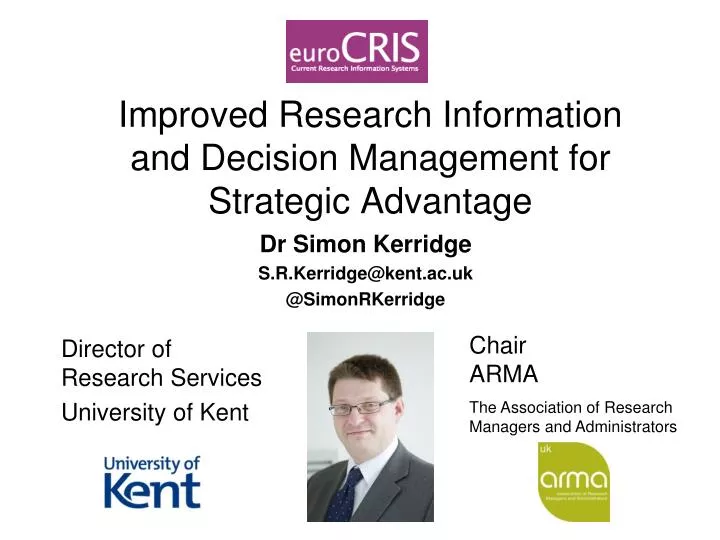 improved research information and decision management for strategic advantage