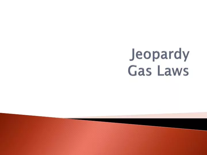 jeopardy gas laws