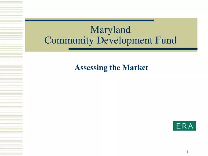 maryland community development fund