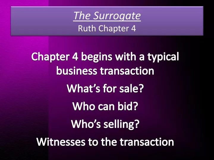 the surrogate ruth chapter 4