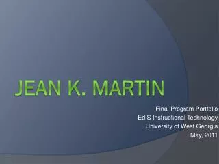 Jean K. martin