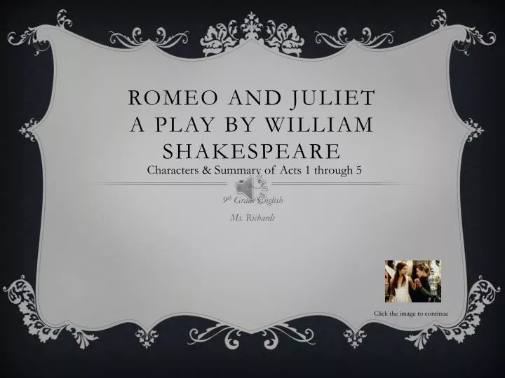 romeo and juliet a play by william shakespeare