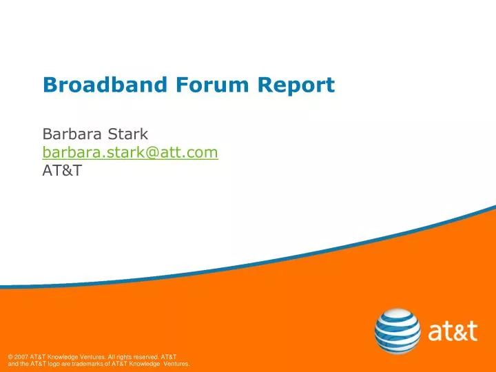 broadband forum report