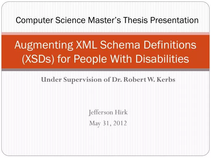 augmenting xml schema definitions xsds for people with disabilities