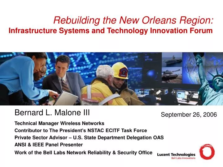 rebuilding the new orleans region infrastructure systems and technology innovation forum